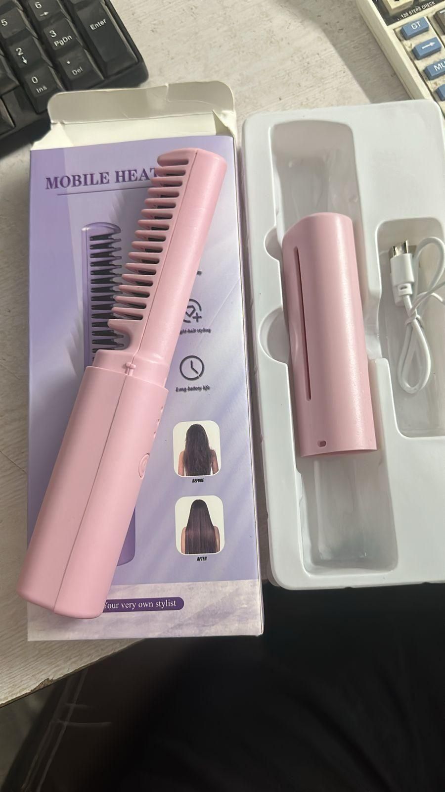 Meneflix Mini Cordless Hair Straightener – Instant Styling on the Go